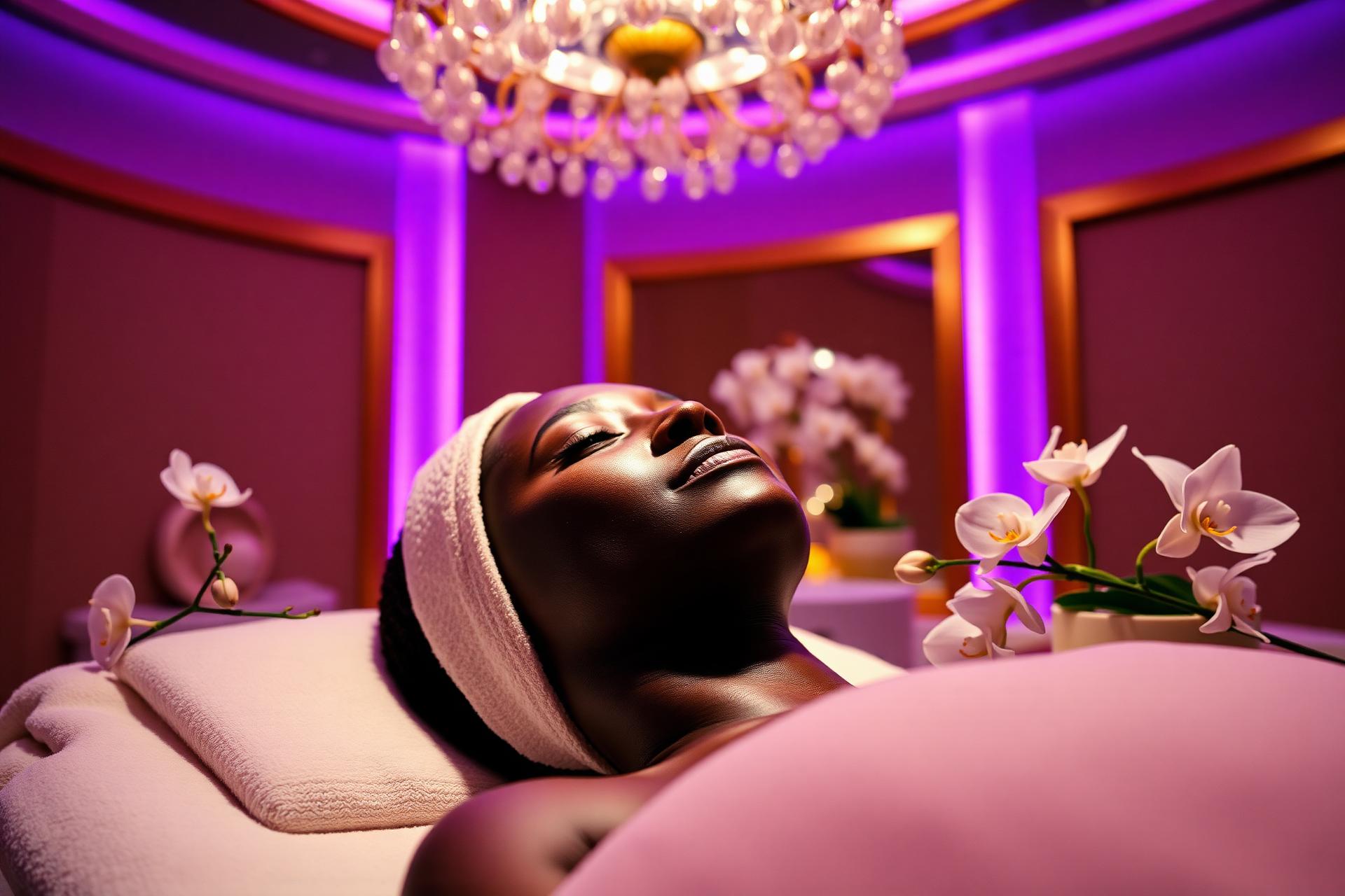 Luxury spa treatment room